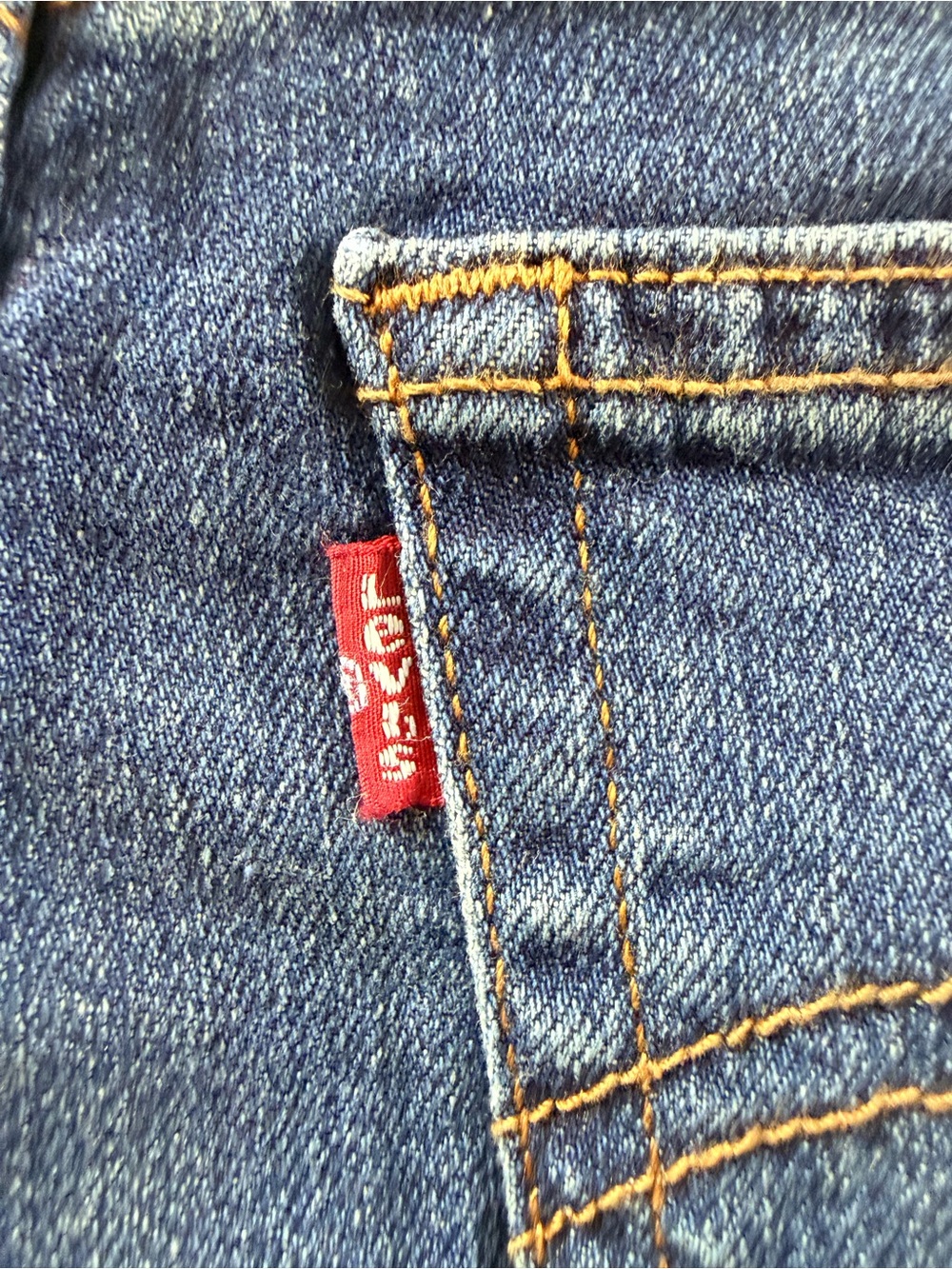 Levi's - Blue Denim Wedgie Straight Jeans - Picture 9 of 12